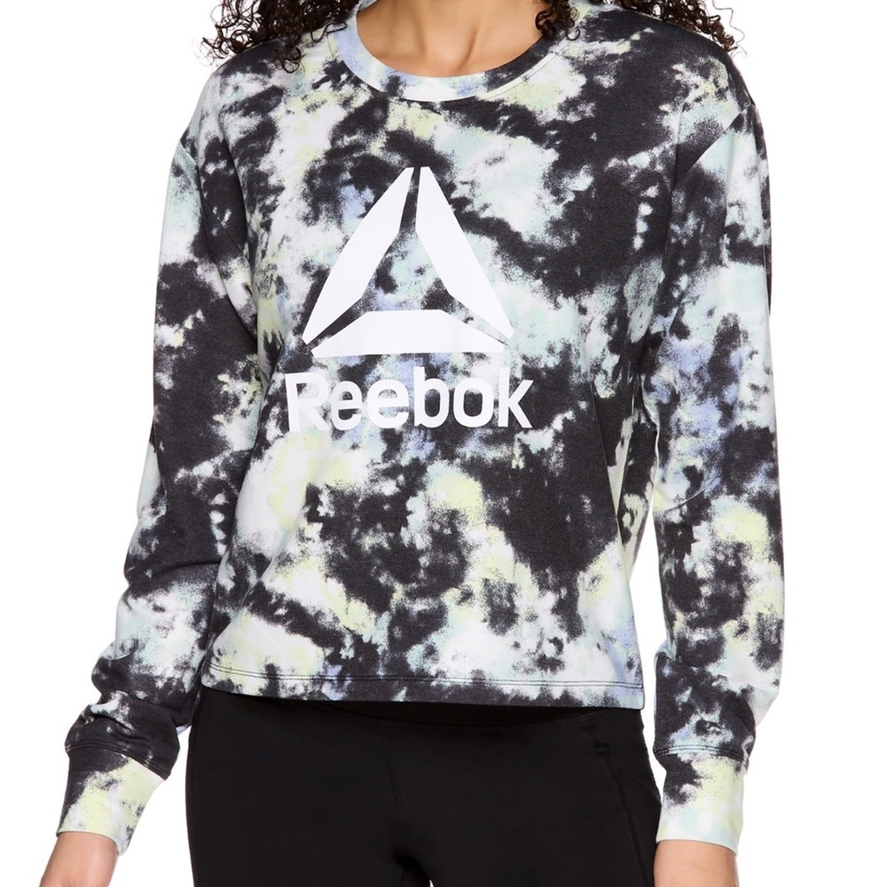 Reebok Tie Dye Crewneck Sweatshirt Women’s Size XL Long Sleeves Shirt Athleisure